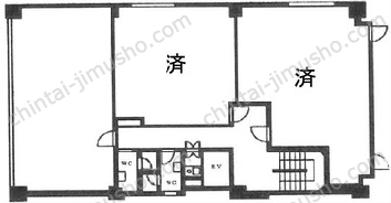 佐伯千成ビルの間取図