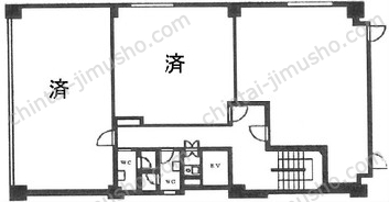 佐伯千成ビルの間取図