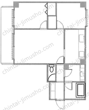 NICORAビル3階の間取図