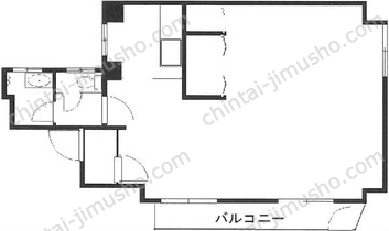 山水ハイム元麻布1階の間取図