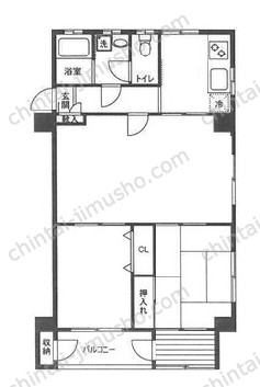 須磨マンションの間取図