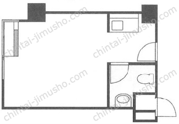 サンモール道玄坂2階の間取図