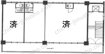 新宿司法書士会館4階の間取図