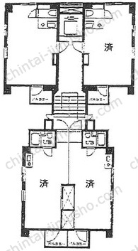 渋谷パールホーム2階の間取図