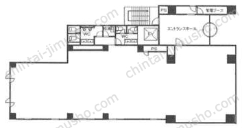 五反田NTビル1階の間取図