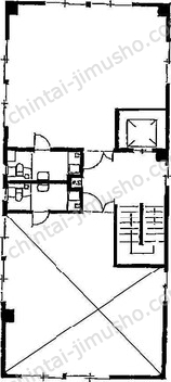小山第二ビル5階の間取図