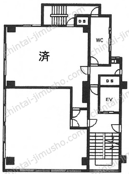 田村町ビルA棟7階の間取図