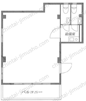 コスモビル5階の間取図