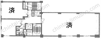 清話会ビルの間取図