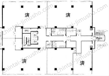東武立野ビル3階の間取図