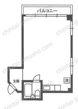 東麻布シティハウス3階の間取図