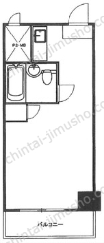 田町サンハイツ7階の間取図