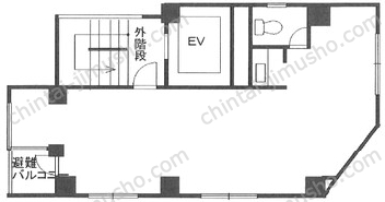 富岳ビル2Fの間取図