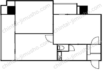 花和ビル5階の間取図