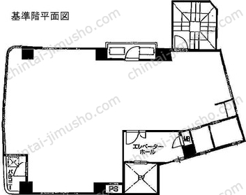 猪瀬ビル6階の間取図