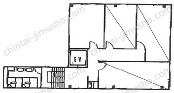 矢板ビル3階の間取図