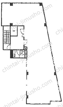 OKビル6階の間取図