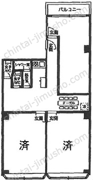 榎町ビルの間取図