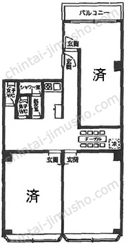 榎町ビルの間取図