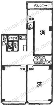 榎町ビルの間取図