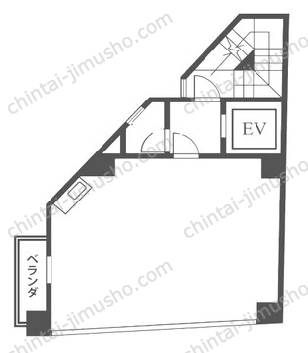 ワコー代々木ビル5階の間取図