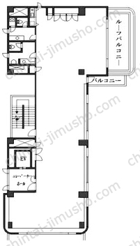 イズミビルディング8階の間取図