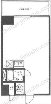 レイフラット新宿10階の間取図