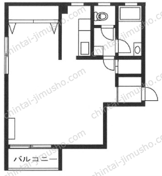 麻布網代マンション2階の間取図