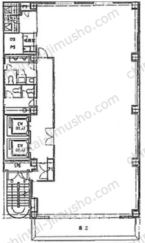 新秋葉原ビル3階の間取図