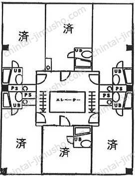 三光ビル（サンコービル）3階の間取図