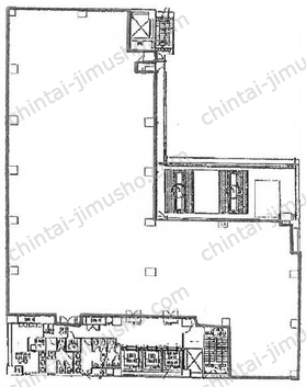 四谷メディカルビル5階の間取図