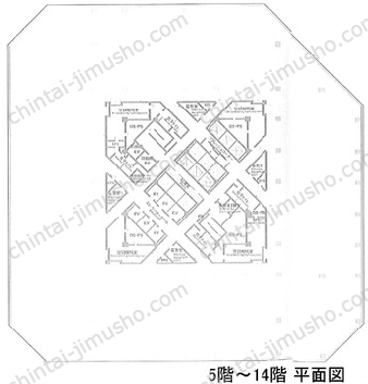 ゲートシティ大崎8階の間取図