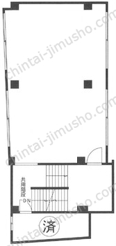 日本橋ビル3階の間取図
