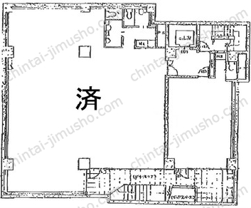 スヂノビルB1階の間取図