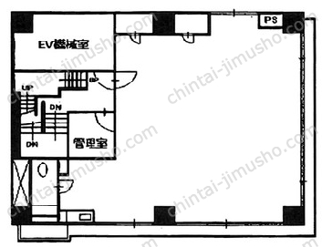 エコー京橋ビル10階の間取図