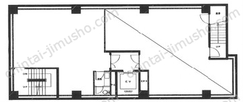 BRICK GATE 茅場町B1階の間取図