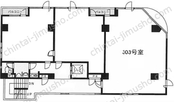 VORT AOYAMA／渋谷表参道ライズオフィス2nd／渋谷表参道ライズオフィス1st3階の間取図