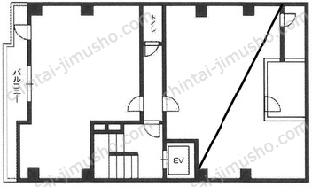 麻布エスビル6階の間取図