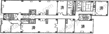 新宿Qフラットビルの間取図