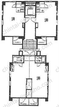渋谷パールホーム3階の間取図