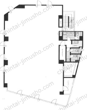 HAGIWARA BLDG.1／萩原ビル第13階の間取図