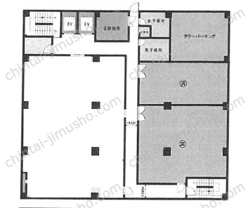 エバーズ第12八王子ビル3階の間取図