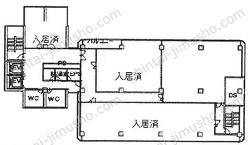イマス西新宿第一ビル／西新宿ライズオフィス3rdの間取図