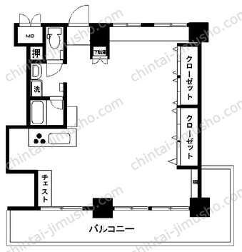 東建ニューハイツ九段の間取図