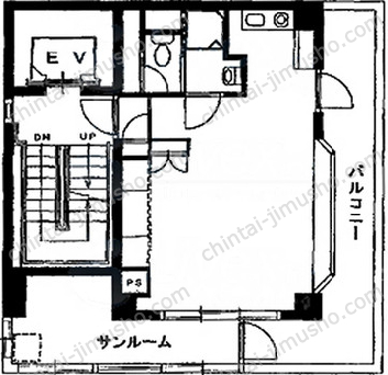 昴Aビル5Fの間取図