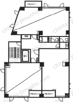アソルティ横濱馬車道2Fの間取図