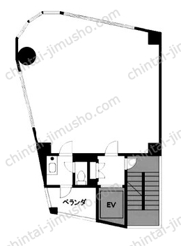 笹塚１丁目貸事務所4階の間取図