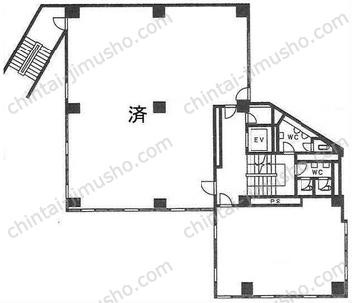 山の手ビル東館の間取図