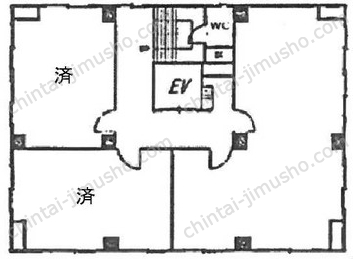 HUB銀座イーストの間取図
