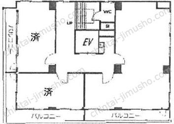 HUB銀座イーストの間取図